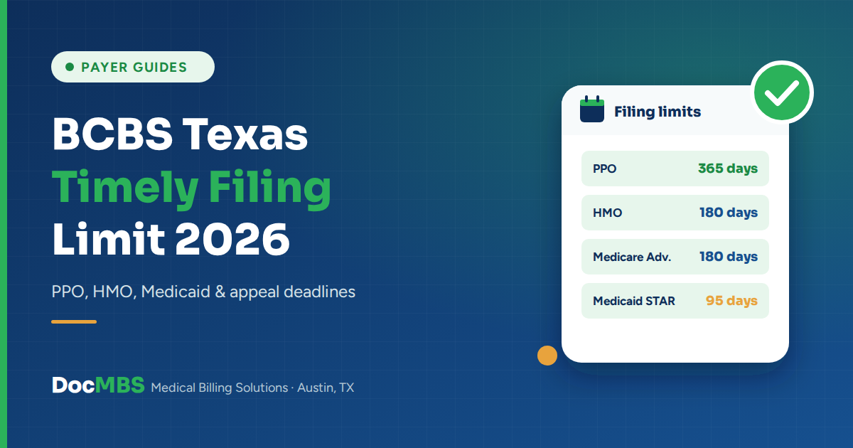 Bcbsh BCBS Texas Timely Filing Limit 2026: Avoid Costly Denials