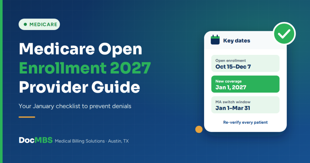 Medicare open enrollment 2027 provider guide with key dates and January checklist